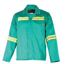 Reflective Tape j Overall Jacket with Lime Reflective Tape